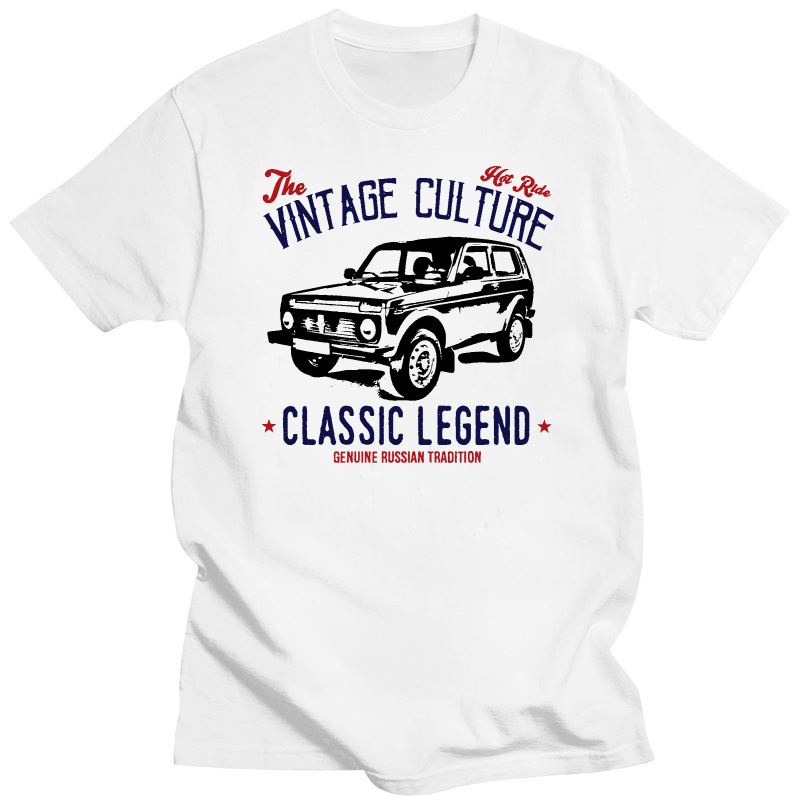 VINTAGE RUSSIAN CAR LADA NIVA - NEW COTTON T-SHIRT