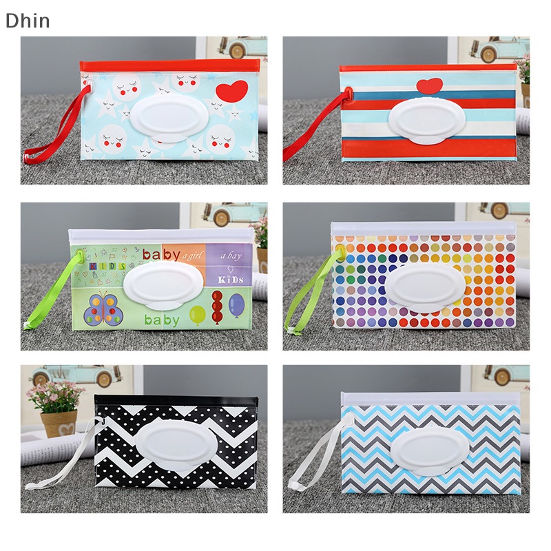 [Dhin] Portable Baby Wet Wipes Box/ Eco-Friendly Wipes Container /Easy Carry Clamp Case Cleaning Cover Wet Wipes Storage Bag COD