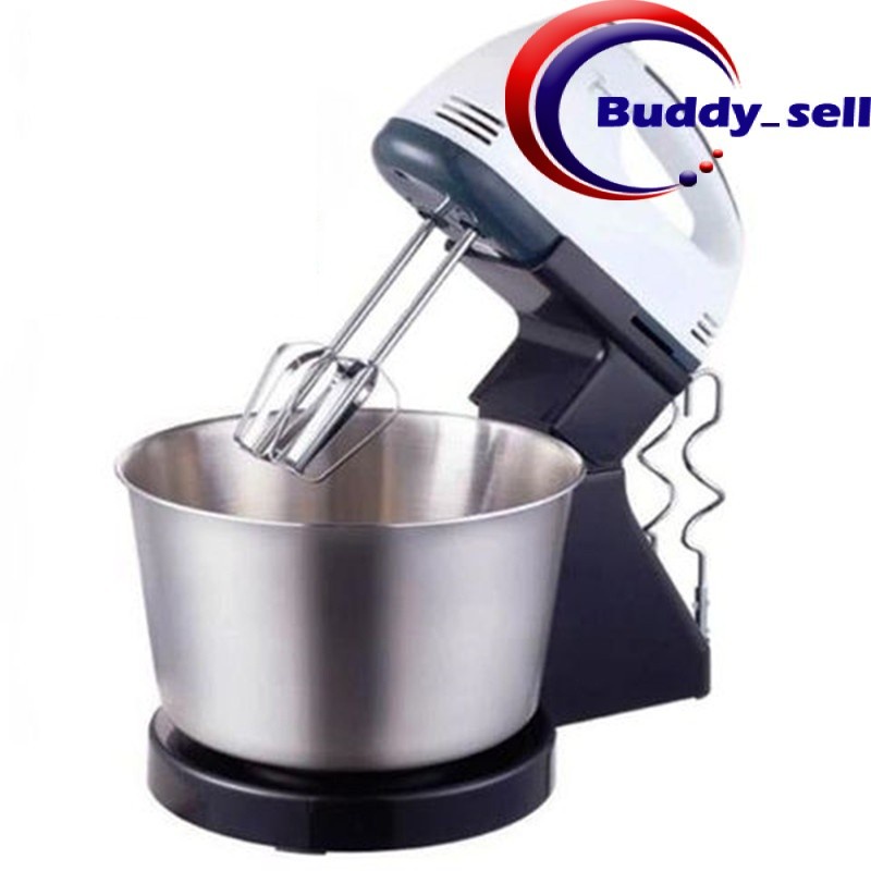 Double Beater 7 Speed Beater Hand Stand Mixer 1.7L Bowl Stainless Steel Mix & Whisk