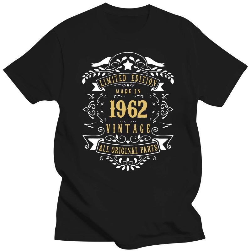 Large T-shirt Mens Clothing Limited Edition Made In 1962 Vintage Original T Shirt Custom S5Xl 4XL,5XL,6XL