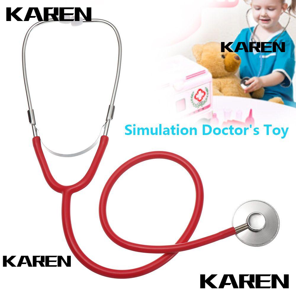 KAREN1 Plastic Stethoscope Gifts Family Parent-Child Games Kids Role Play Simulation Doctor's Toy