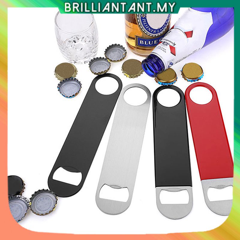 Unique Stainless Steel Large Flat Speed Bottle Opener Remover Bar Blade Home Hotel Professional Beer Bottle Opener Stainless Steel Opener Of Bottle Bartender Bottle Opener Beer bri