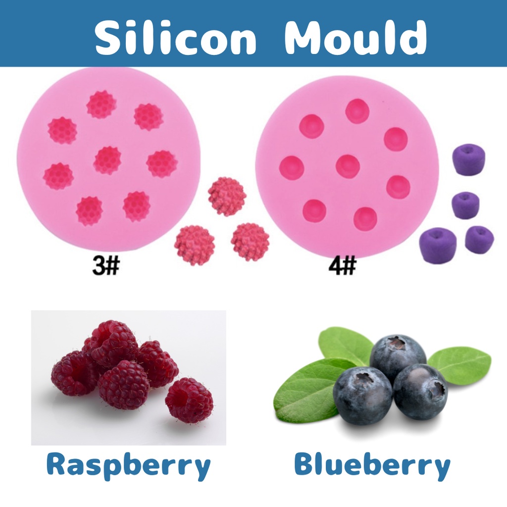 Silicon Mould / Raspberry Mould / Blueberry Mould /Candle Mould / DIY mould
