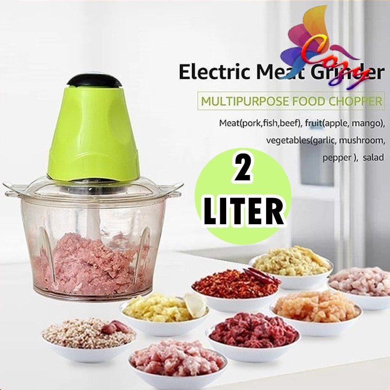 (2 Liter) Meat Grinder electric cooking machine Multipurpose blender grinder meat and vegetables