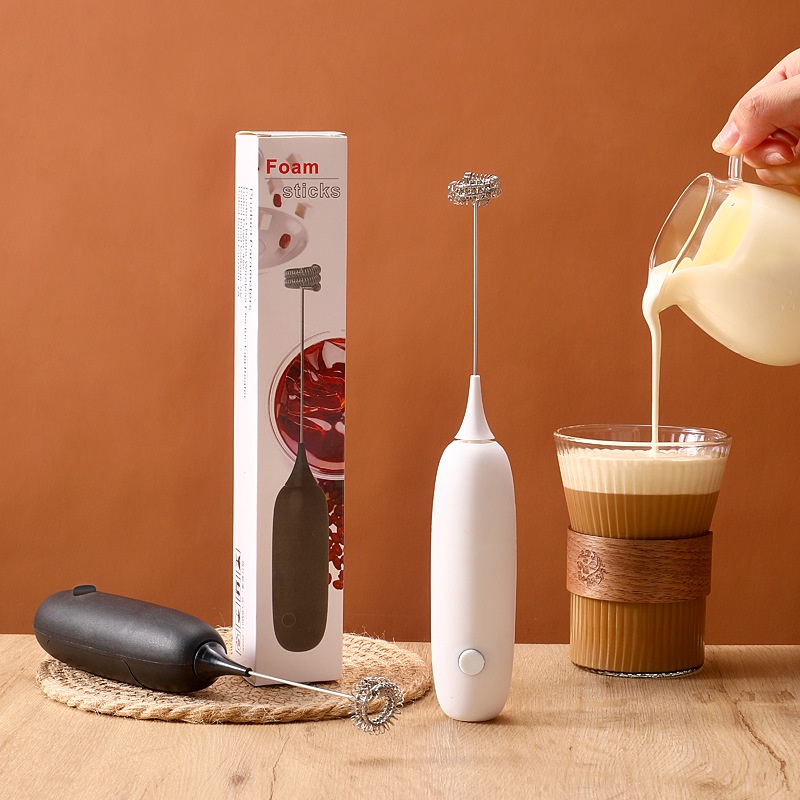 Milk Coffee bubbler Milk frother hand-held electric milk mixer household baking coffee mixer milk frother small foam machine