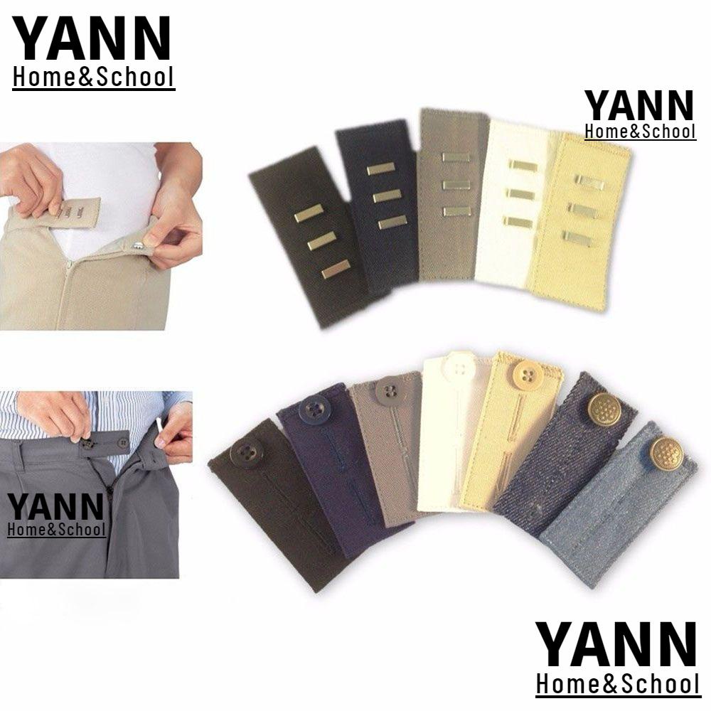 YANN Unisex Pant Extender Belt Jeans Hooks Waist Band Maternity Skirts Garment Accessories Trousers Tight Button