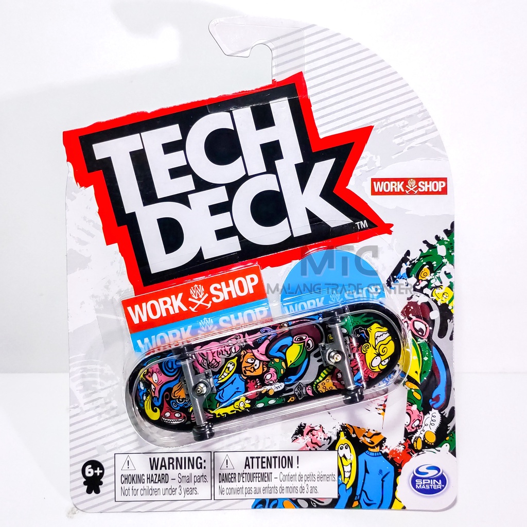 Essential Multi Tech Deck Fingerboard Spin Master Skate board Finger Purpose - Image 2