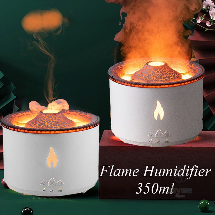 Volcanic jellyfish flame aroma diffuser ultrasonic jellyfish flame lamp aromatherapy mist air humidifier jellyfish 360ml aroma diffuser jellyfish aroma diffuser volcano humidifier