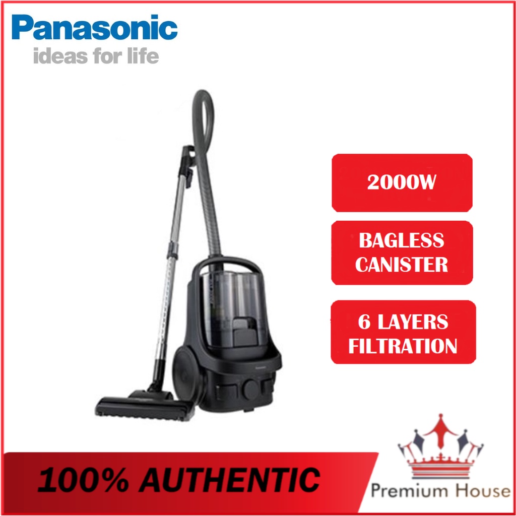 Panasonic MC-CL605 2000W Cyclone Bagless Canister Vacuum Cleaner With HEPA Filter MC-CL605KV47