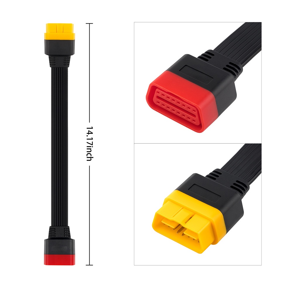 Durable Purpose Launch OBD Extension Cable X431 V/V+/PRO/PRO 3/Easydiag 3.0/Mdiag/Golo Main OBD2 Extended Connector 1... - Image 4