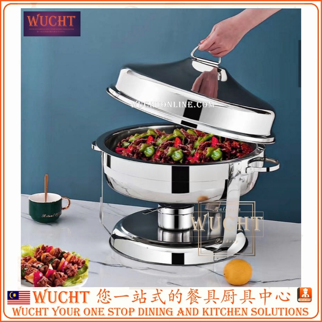 WUCHT】 4 sets x 42cm Large Bell Dome Buffet Serving Golden Bell Chafer  Hanged Chafing Dish/Kenduri Gantung Large | Shopee Malaysia