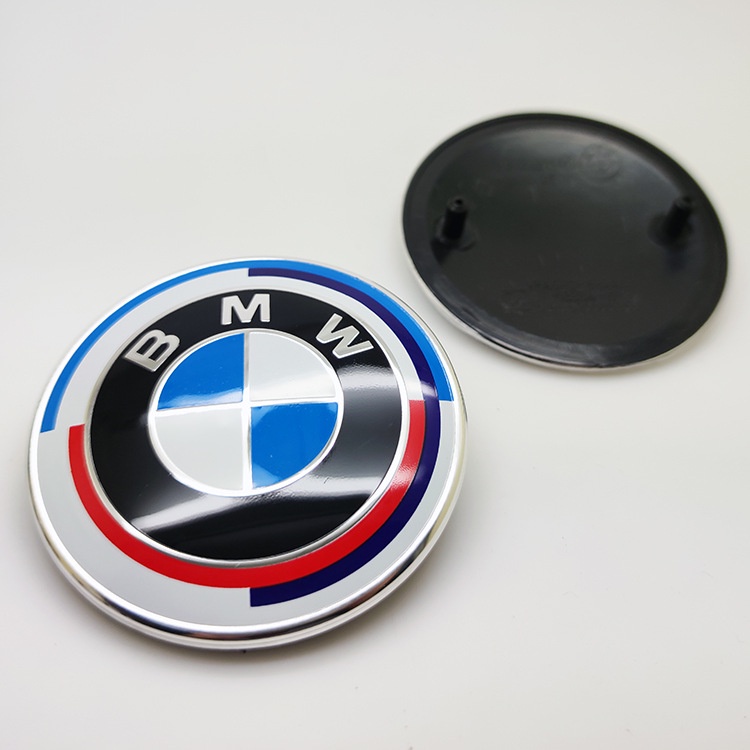 Versatile Must Car 50th Anniversary Logo BMW Exterior Decoration Cover Styling badge Wheel Hub Steering emblem Front ... - Image 4