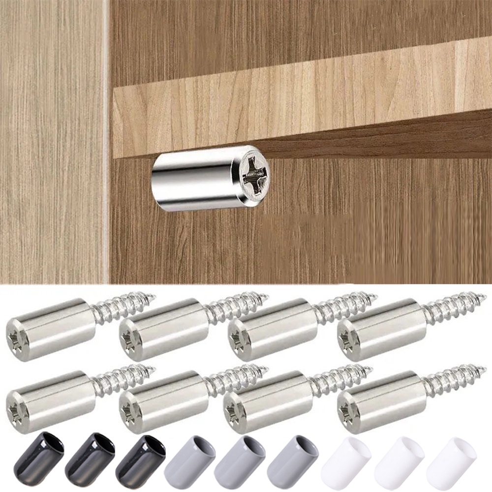 Cross Self-tapping Screw with Rubber Sleeve / High Quality Book Shelves Laminate Support / Wardrobe Shelving Partition Iron Nail / Nonslip Wardrobe Cabinet Partition Nail/