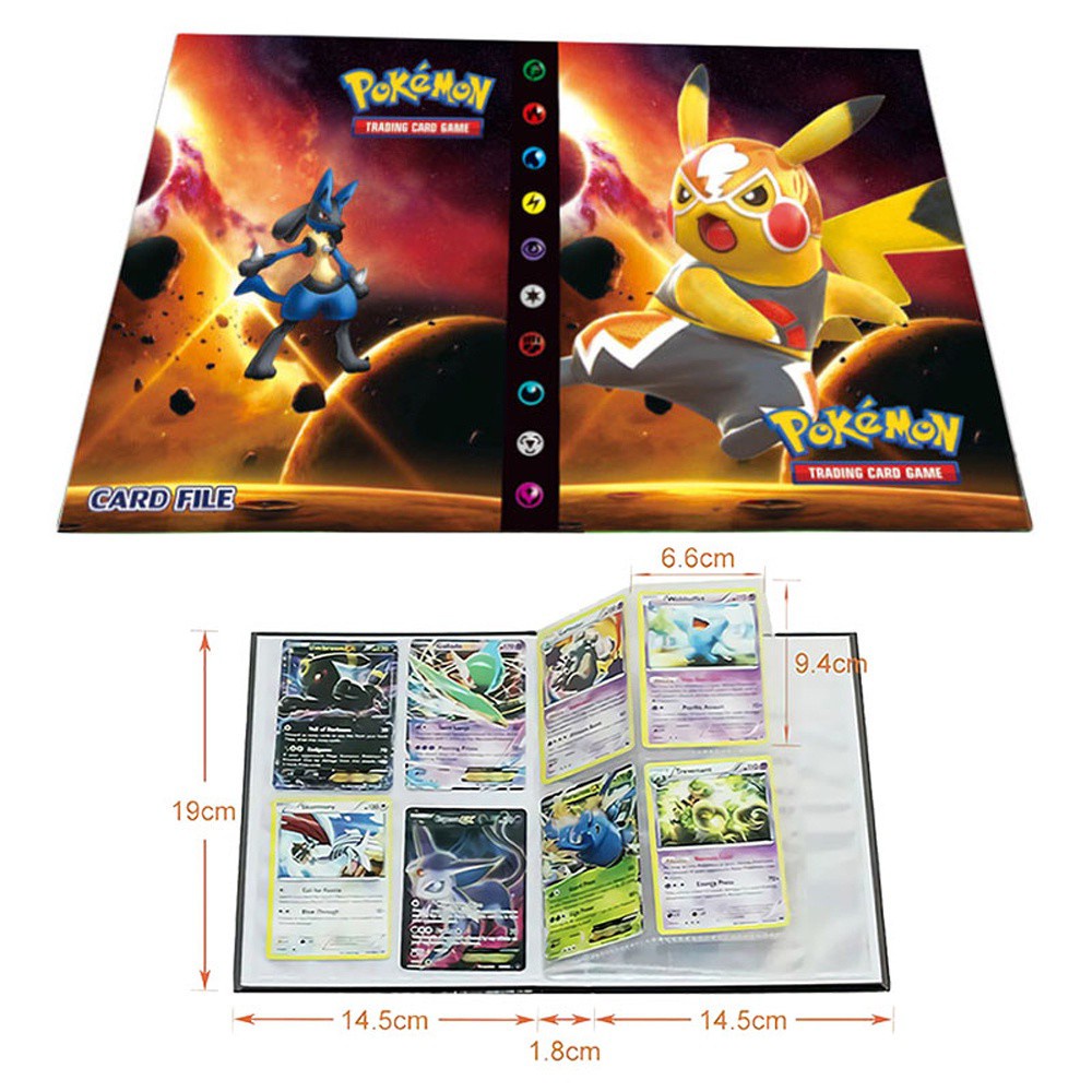 Must Quality USNOW Pokemons Toys Game Cards Album Cartoon Book Pokemon Collection Folder Pikachu Anime 240Pcs Premium - Image 4