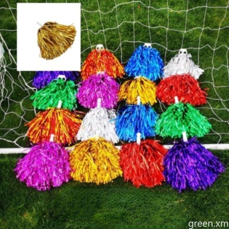 【Hot】 1Pc Sports Metallic Cheerleader Dance Party Team Match Pom-Pom Cheer up