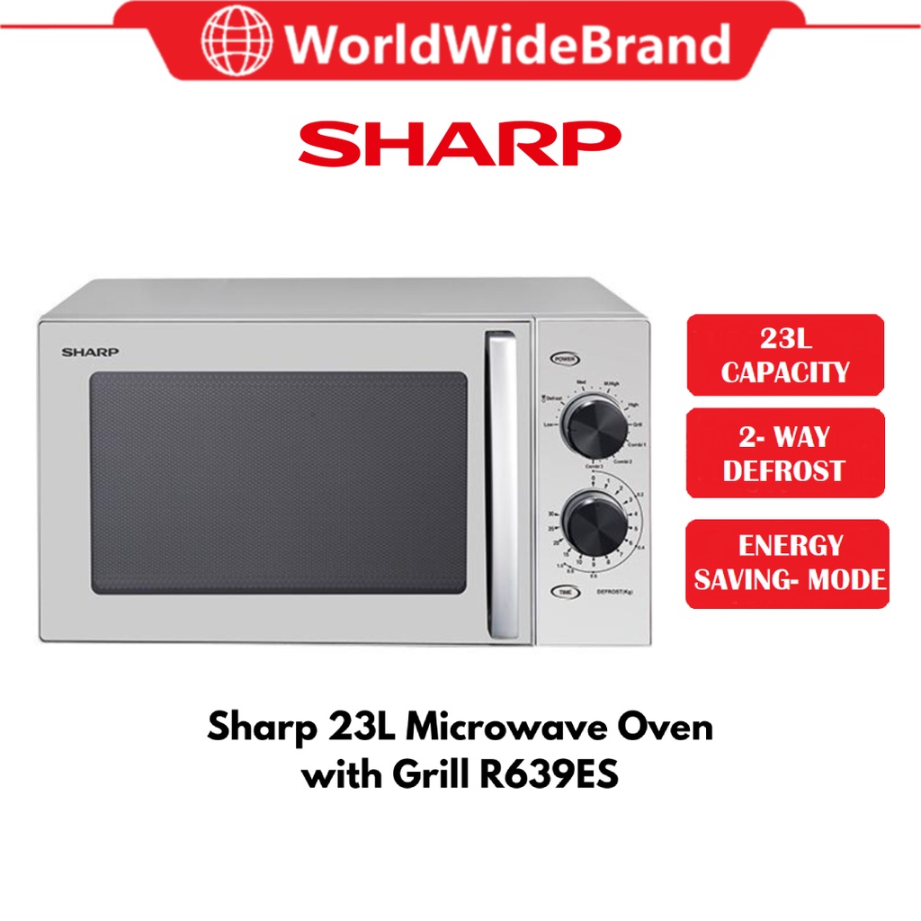 SHARP MICROWAVE OVEN WITH GRILL R639ES 23L