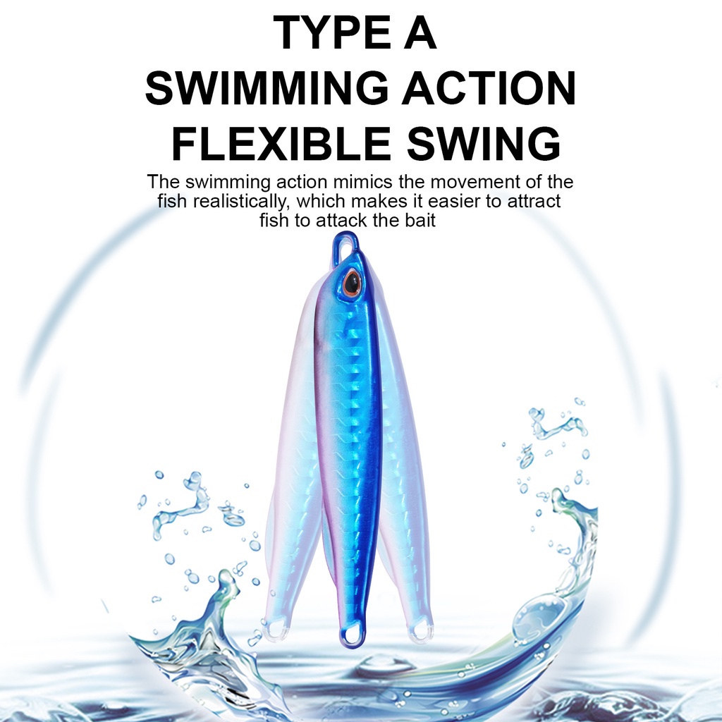 Must Premium Sougayilang 1Pcs 10g/15g/20g/30g/40g Laser Jigging Lead 3D Eyes Metal Jig Slow Jigging/Trolling Spoon Fi... - Image 4