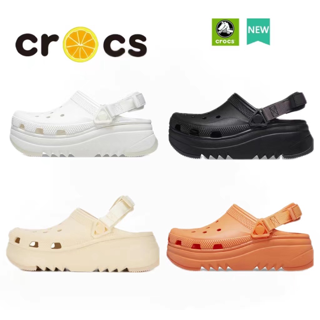 Crocs Men Sandals Classic Hunter Outdoor Orion Hole Shoes Men's Thick Sole Beach Shoes Women's Sandals