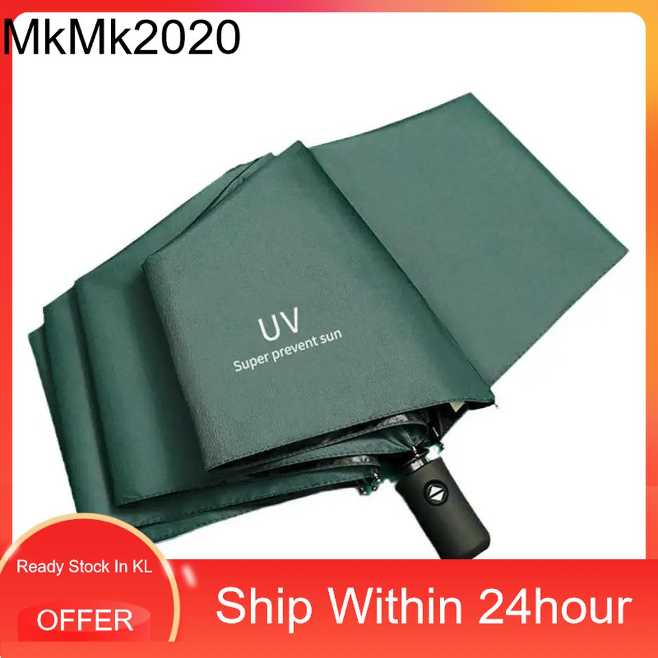 Umbrella Foldable UV Automatic Umbrella Folding Sunscreen UV Umbrella 8 Bone Paraguas Rain Parasol Frame Windproof