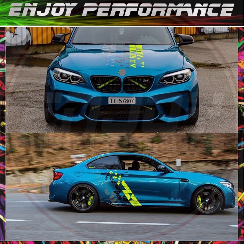 Hood  M Performance  Stickers for BMW X1 X2 X3 X4 X5 X6 M1 M2 M3 M4 M5 M6 E36 E39 E46 E90 E60 F30 F10