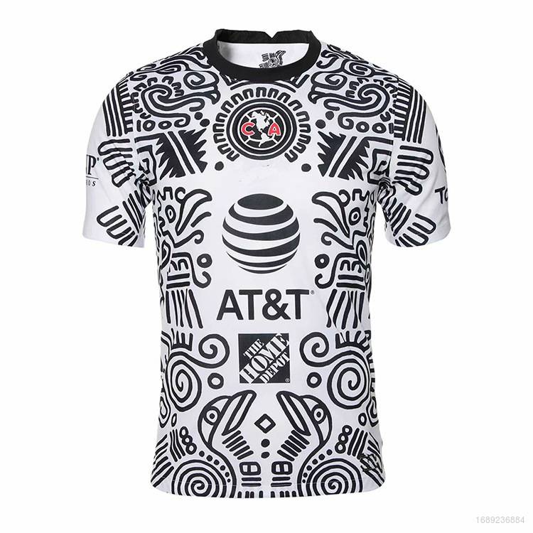 Loose 2020-2021 Mexican League Club America Away Football Jersey Training Wear Soccer Souvenir Tee Plus Size