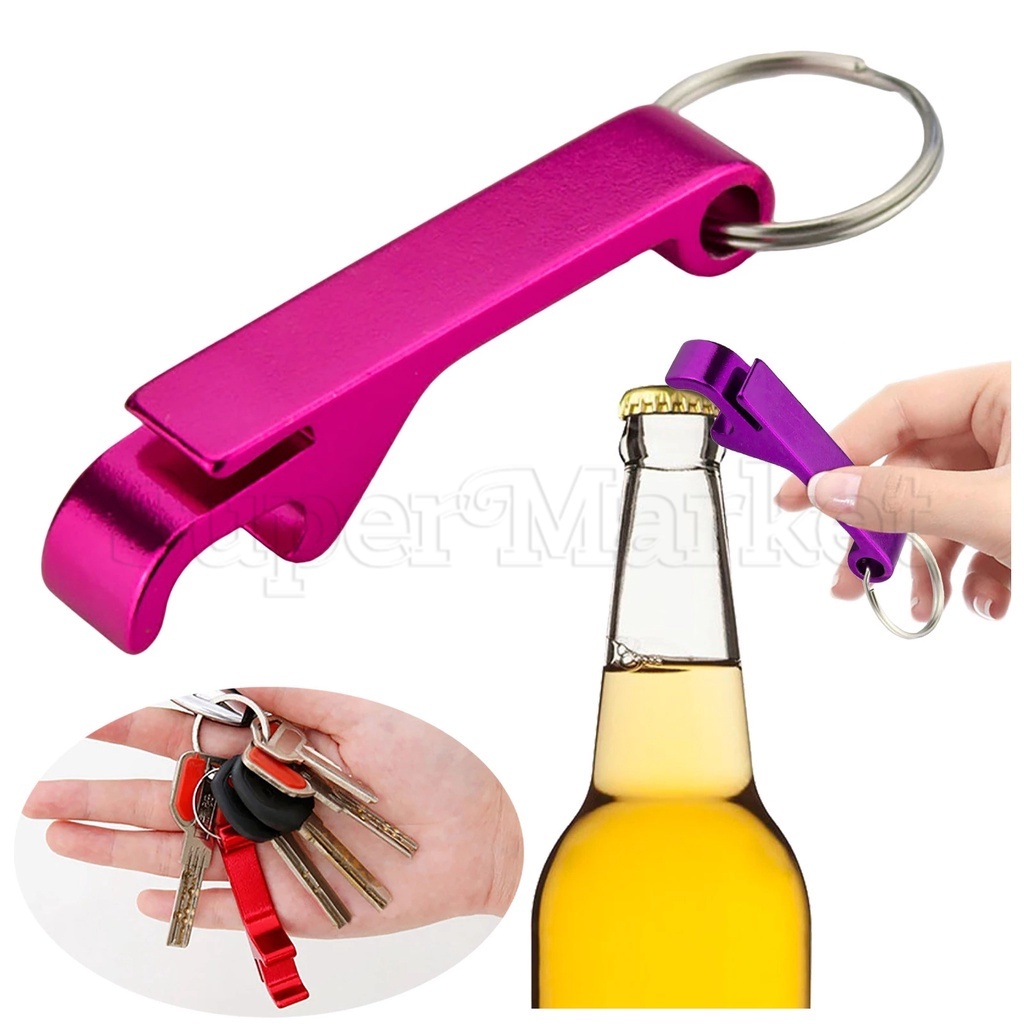 Aluminium Portable Can Opener Key Chain Ring Can Opener Restaurant Promotion Gifts Kitchen Tools Birthday Gift Party Supplies