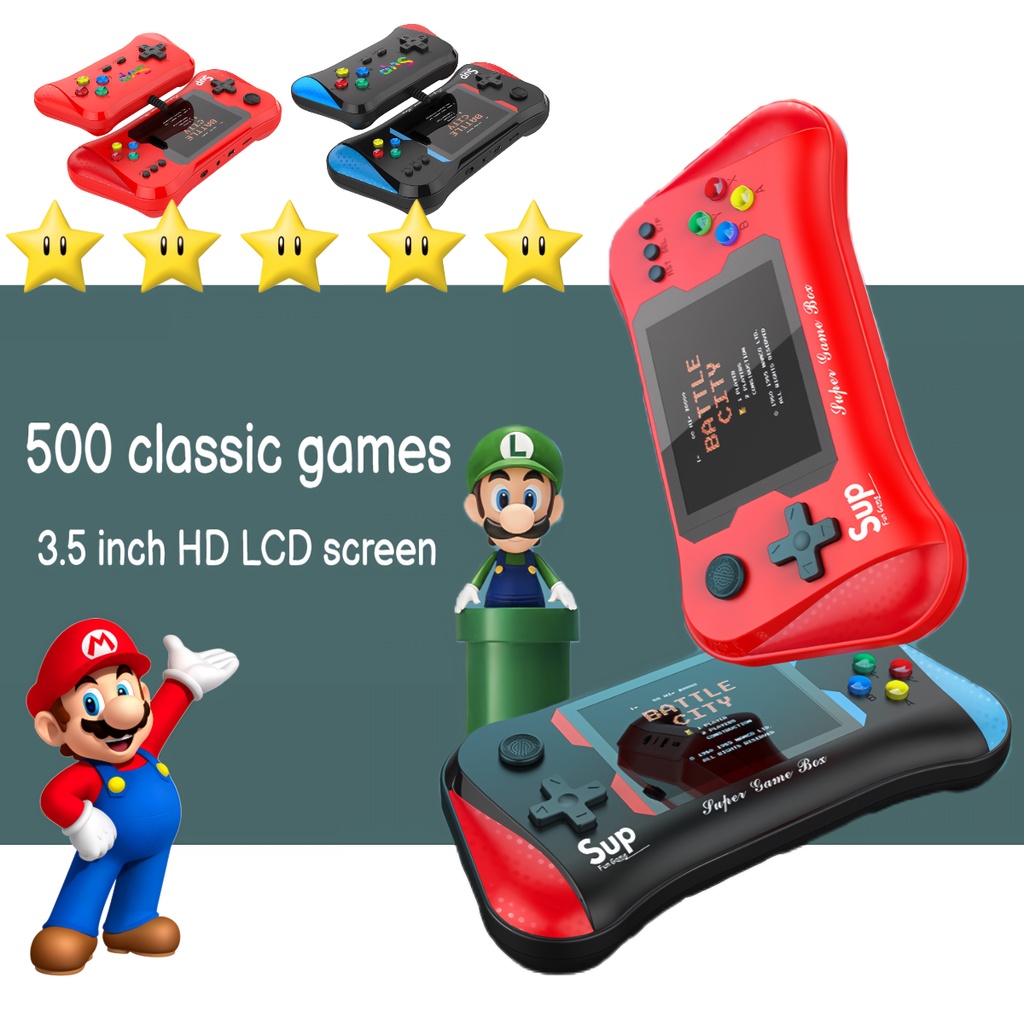 X7M Game Console with 500 Games Portable Handheld Game Players 3.5inch High Definition Large Screen Retro SUP Video Game