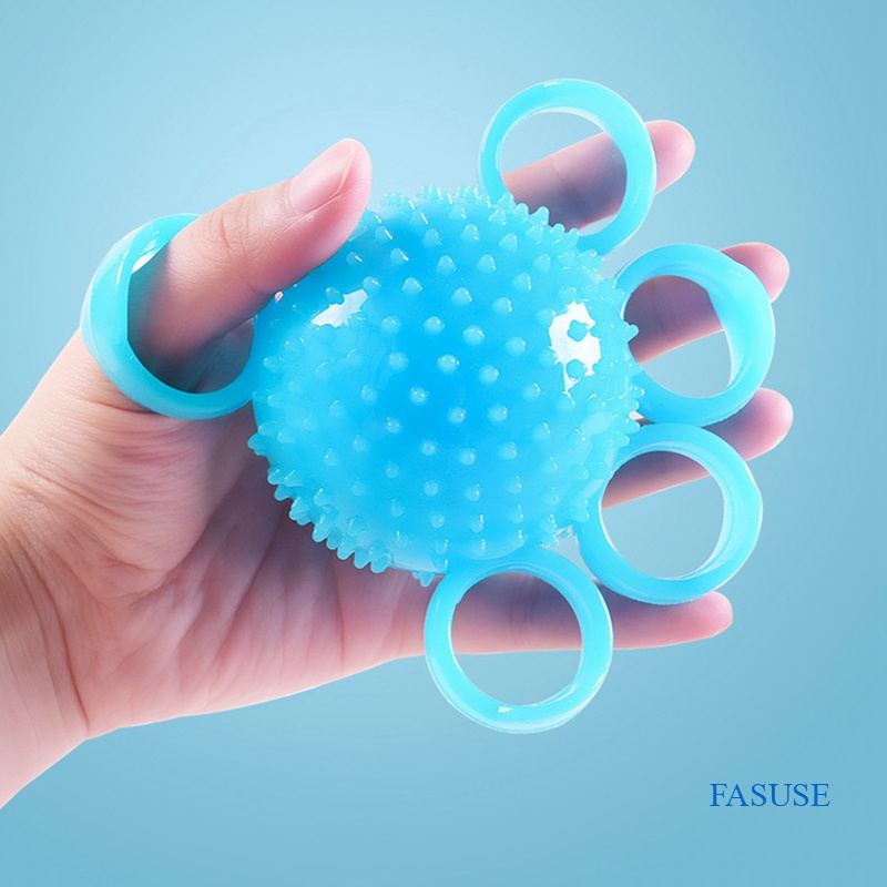 Five-Finger Grip Ball Stroke Hemiplegia Rehabilitation Training Elderly Fitness Equipment Wrist Finger Strength Finger Grip Ring