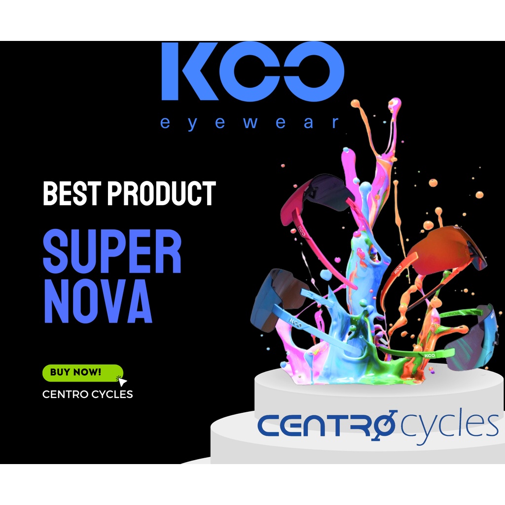 Cermin Mata Hitam Basikal | Cycling Sunglasses - KOO SUPERNOVA (Made In Italy)