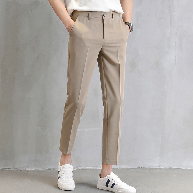 Versatile Purpose Ready Stock Korean Styel Suit Seluar Slack Lelaki Formal Long Pants Stretch Casual Straight C - Image 4