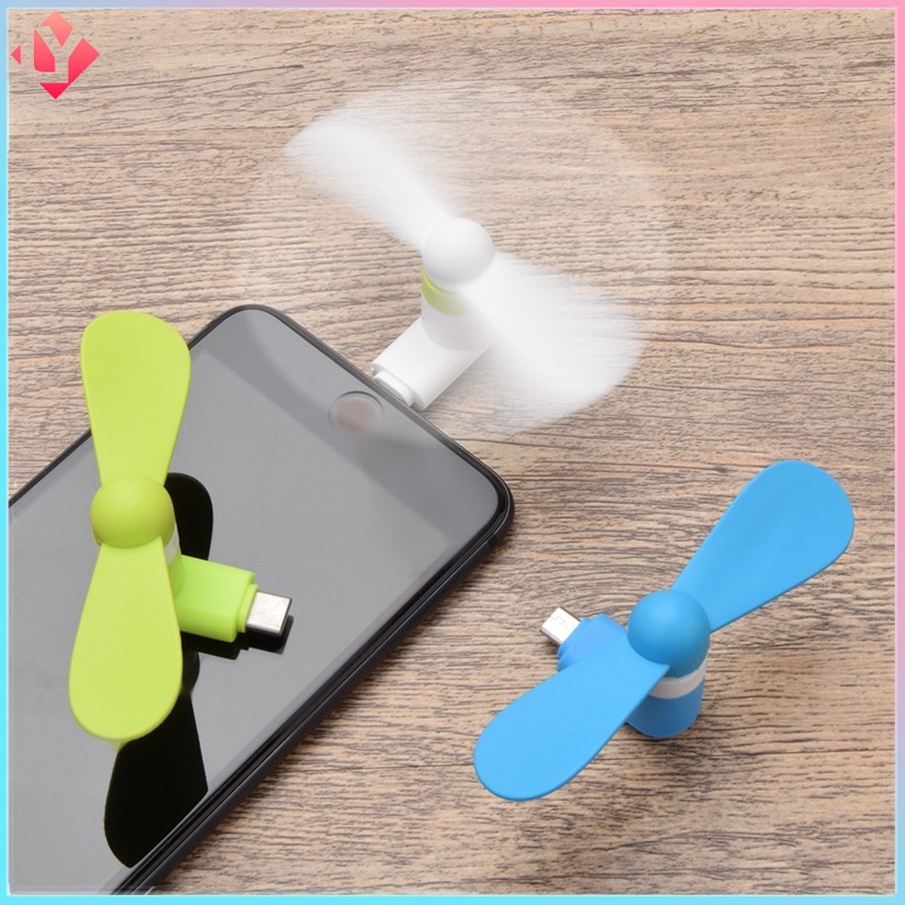 Creative Mini USB Phone Fan Type-C Android Apple Portable Small Fan Silent Gift Fan Easy And Durable Fan