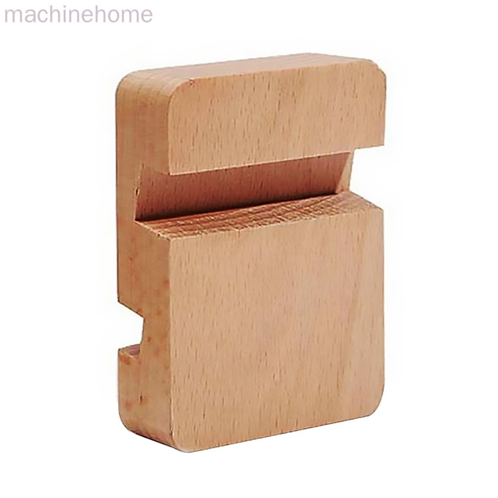Reliable Purpose Dual Slots Mobile Phone Holder Home Office Desktop Non-slip Universal Wooden Cell Stand Essential - Image 5