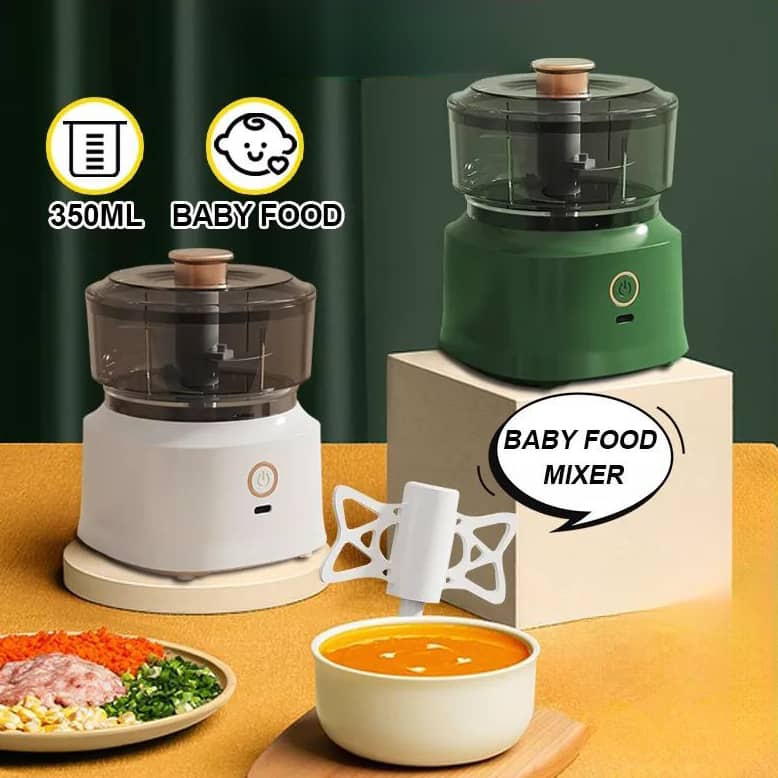 SW_ New Multifunctional Food Processor Cordless Meat Blender Electric Garlic Chopper Baby Food Processor Kitchen