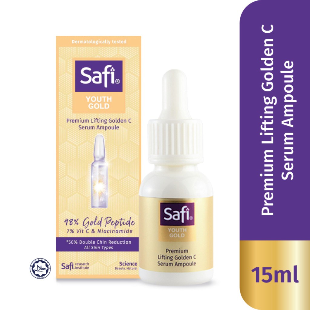 Safi Youth Gold Premium Lifting Golden C Serum Ampoule 15ml