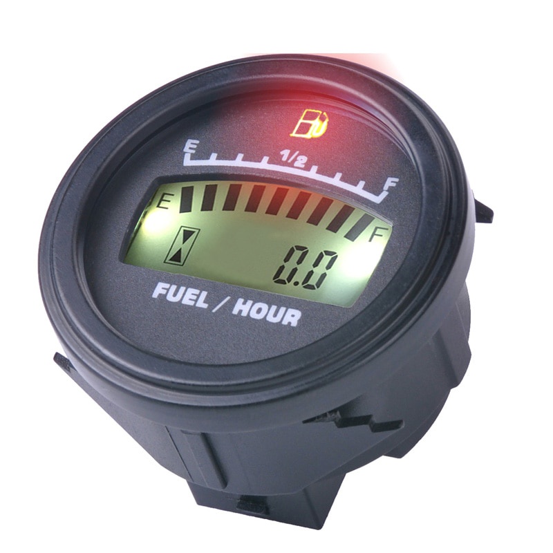 LCD Fuel Gauge Digital DC Powered For Gas Engineer Motorcycle Jet Ski Marine pit bike motorbike Generator Engine FM001