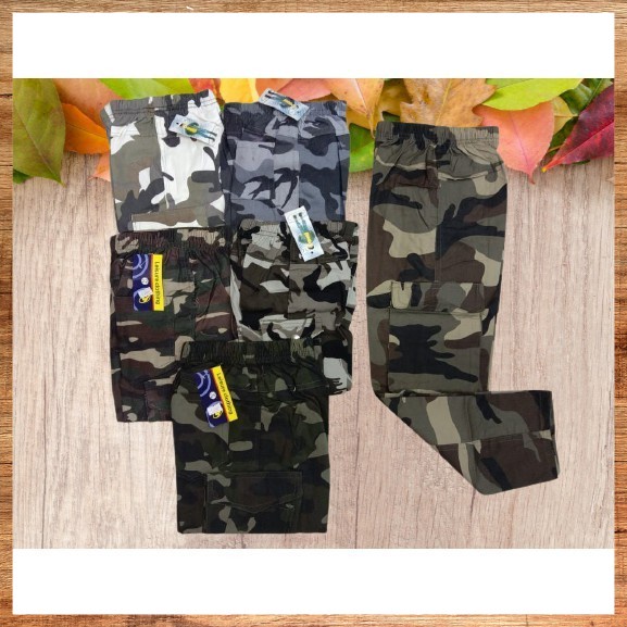 SC# [Kid Wear] Seluar Budak Panjang Askar Lelaki (Tak ceka kaki ) / Kid Wear Army Floral Long Pants