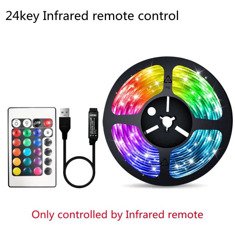 Multi Reliable RGB 5050 Led Strip Light Bluetooth App 5V USB Tape Flexible Ribbon Diode TV Backlight Gaming Room Deco... - Image 2
