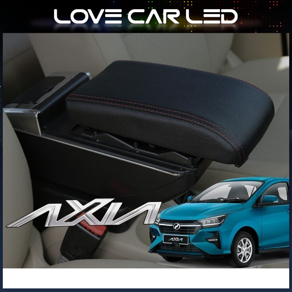 New Perodua Axia 2023 Car Arm Rest Box Console Box accessories USB