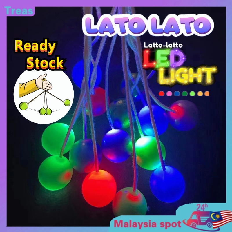 24h Delivery Viral Toys LED Lato Lato Toys Old School Toys games bola tek tek Lato Latto LATO LED RANDOM COLOUR Viral To