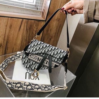 Ready Stock ! Di Or Women'S D-Line Saddle Bag Large Capacity Wide Shoulder  Strap Hand Bill Shoulder Crossbody Bag | Shopee Malaysia