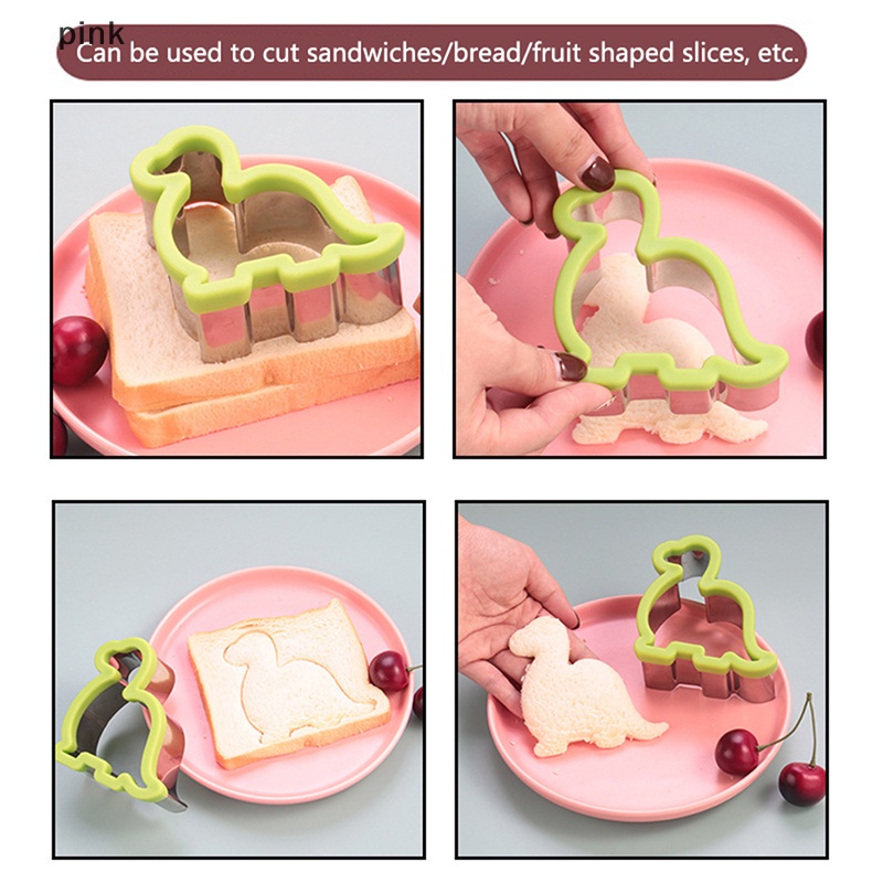 wen Sandwich Cutters Plastic Stainless Steel DIY Cartoon Animals Bread Cutters Mould lu