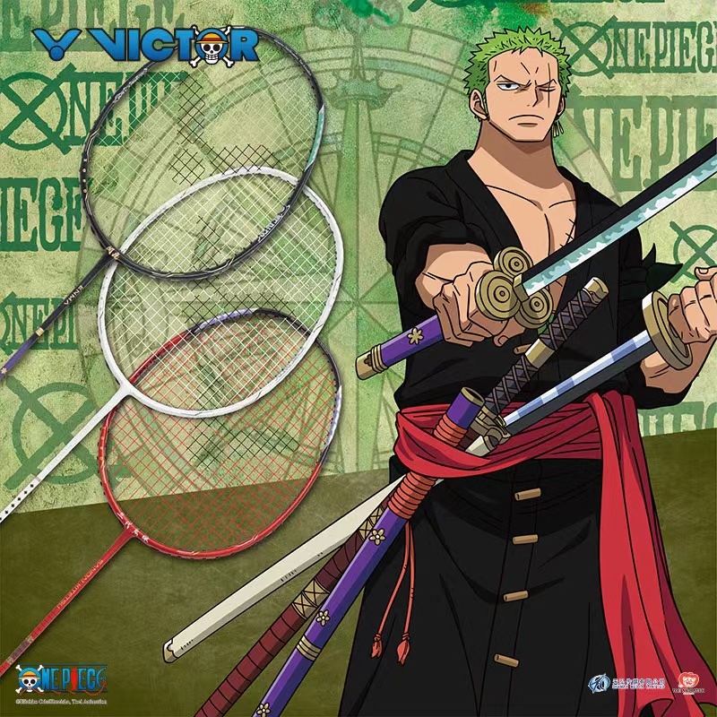 Victor One Piece joint series products authentic limited edition badminton racket cooperation edition set