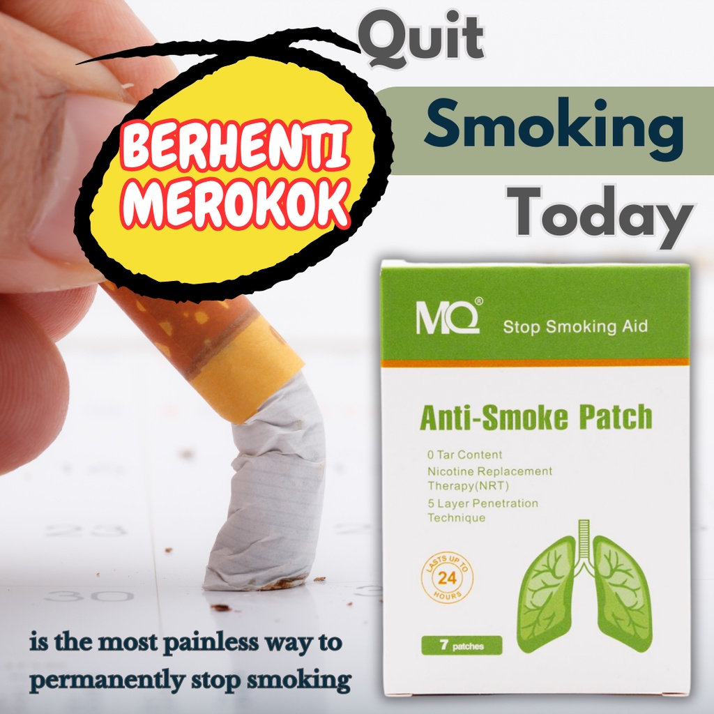 Quit Smoking Stop Smoking Patches Smoking Cessation Berhenti Merokok Stop Vaping Kurangkan Merokok Nicotine Patch 戒烟贴