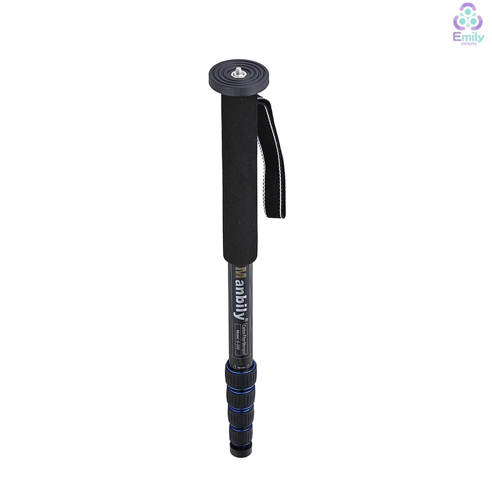 5-Section Telescopic Carbon Fiber Lightweight Photography DSLR Camera Monopod Unipod Walking Stick for Pentax Olympus Elders[19][New Arrival]