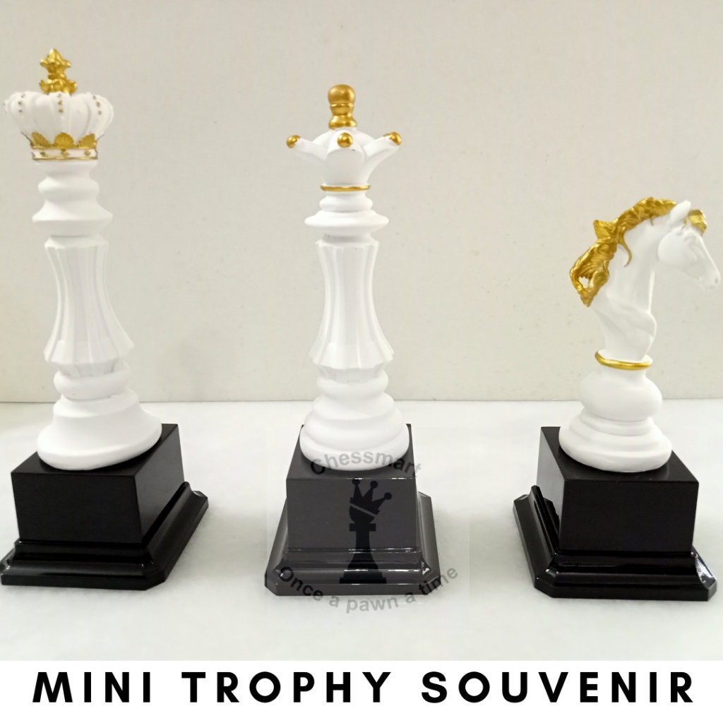 Handmade Chess Set Sculpture Statue Decor or Trophy Souvenir PIALA ARCA CATUR