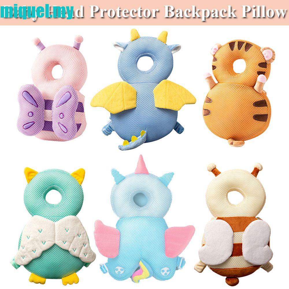 MIQUEL Baby Head Protection Pillow PP Cotton Kawaii Infant Baby Safety Backpack Butterfly Angel Security Pillows