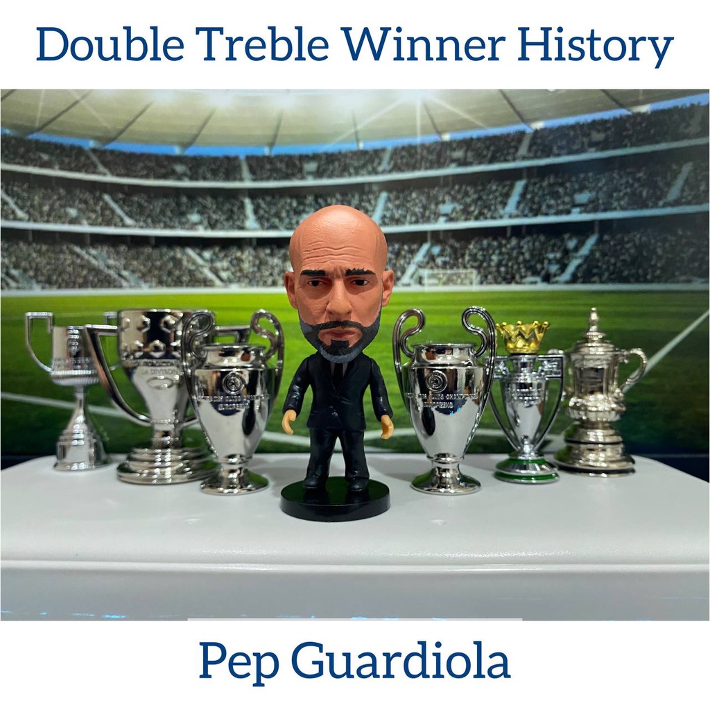 Football Coach Figure Pep Guardiola Football Coach Figurine Minifigure Soccerwe Topper Cake Decoration Collection Gift Souvenir Display Diorama XV Kids