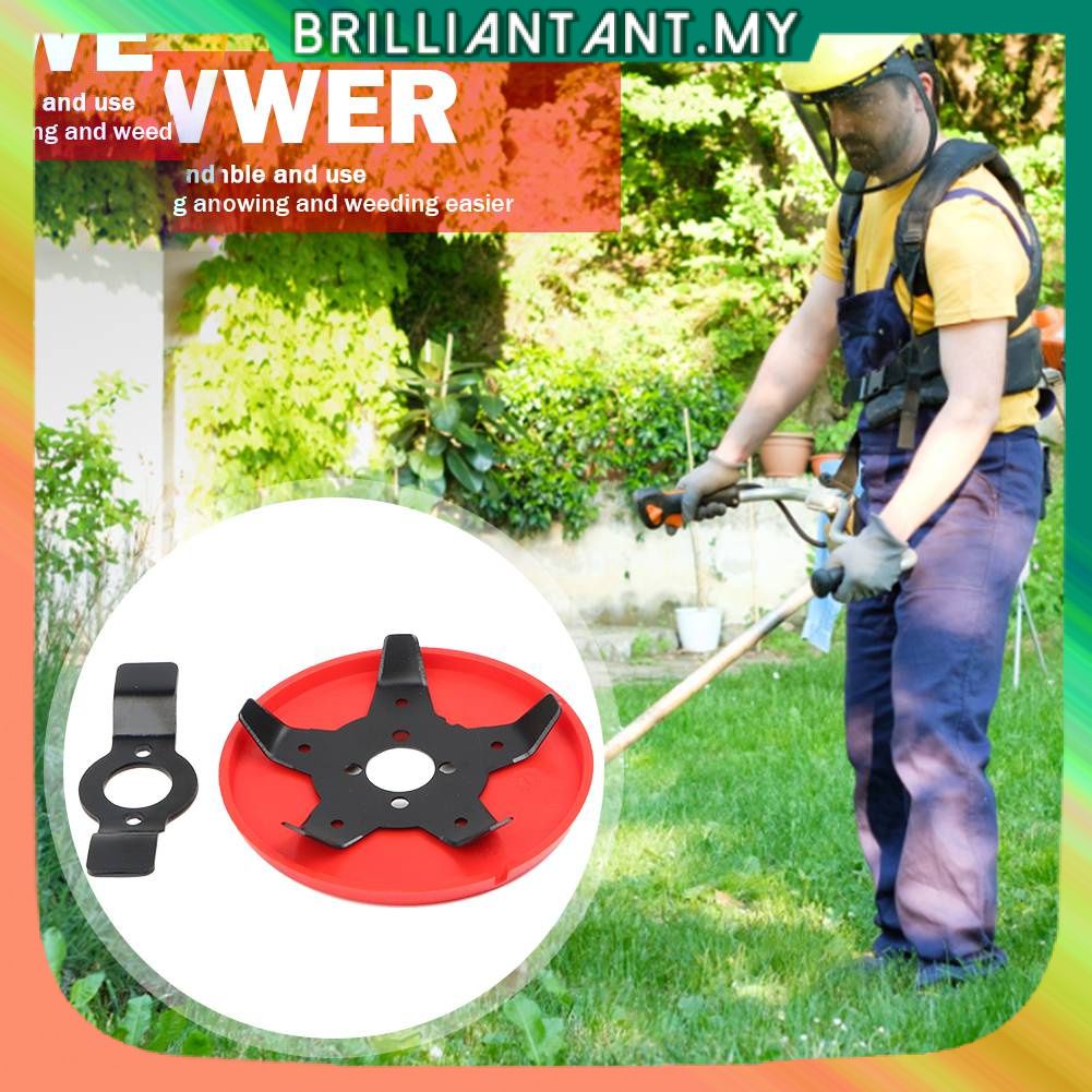 Multifunction Lawn Mower Brush Cutter Blade Trimmer Head Courtyard Garden Grass Paddy Field Dry Land Weeding Pan Machine Tool Dual-use Weeder Plate bri