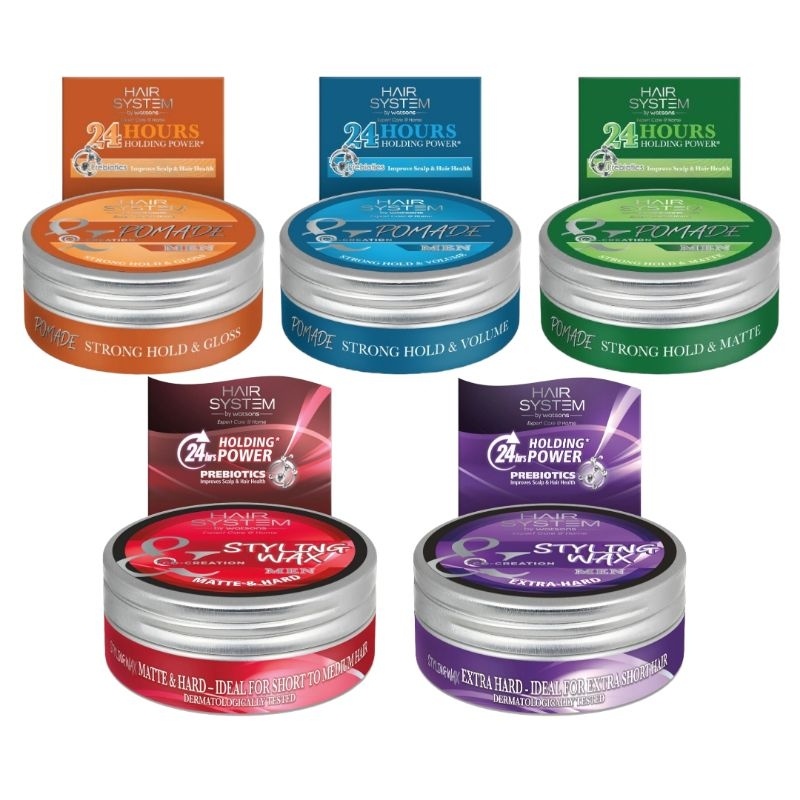 Hair System By Watsons Styling Pomade Strong Hold / Styling Wax 75g