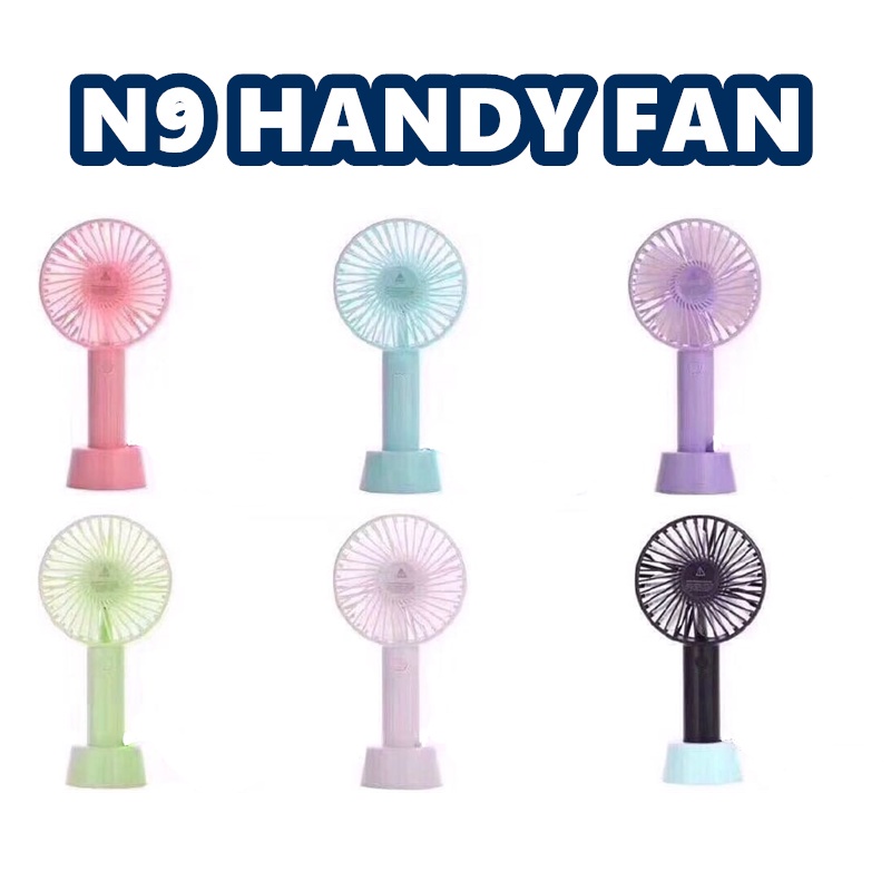 N9 Handheld Small Fan Dormitory Desk Surface USB Rechargeable Portable Mini Fan Free Battery USB Cable